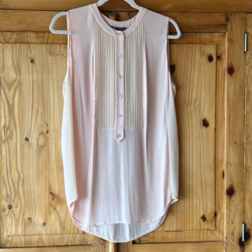 Light peach/pink VINCE blouse for women, Size M
